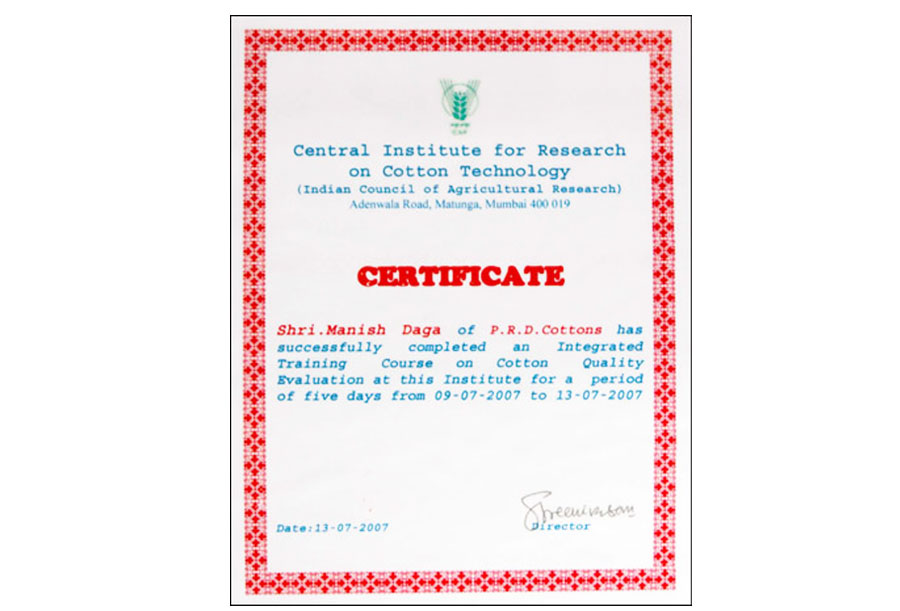Central Institue For Research on Cotton Technology